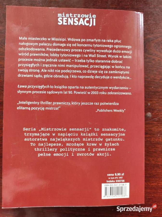 Ława przysięgłych autorstwa John Grisham Kielce