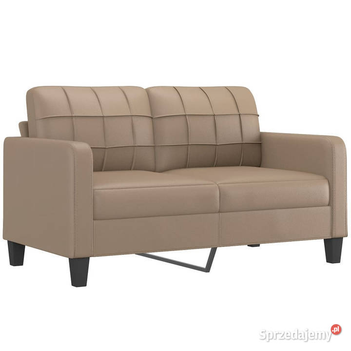 2osobowa sofa z poduszkami cappuccino sztuczna Warszawa sprzedam