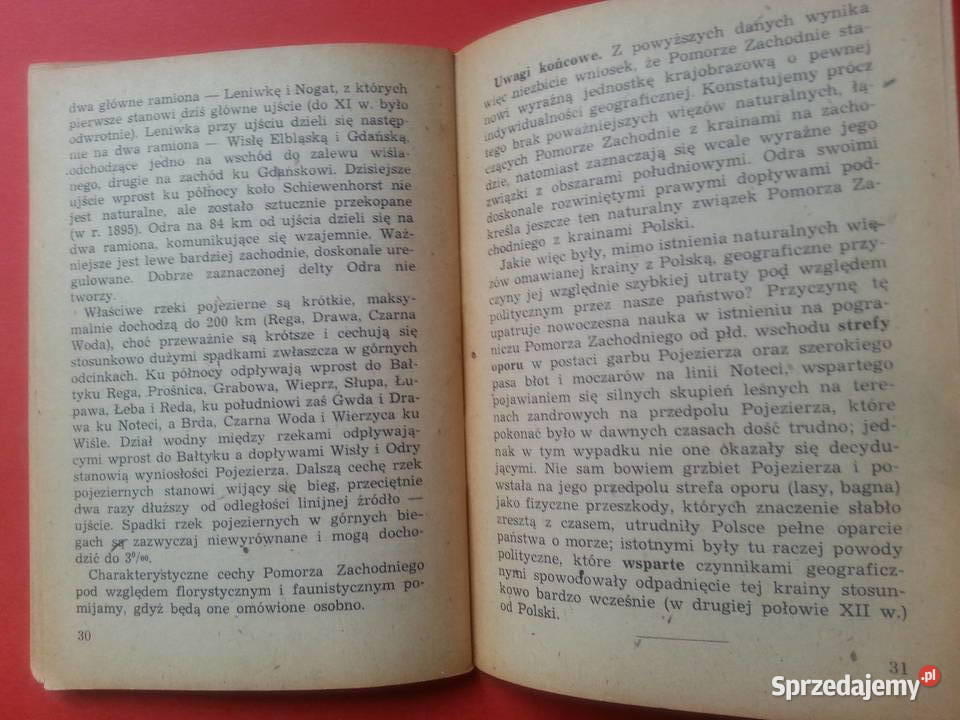 407 Zarys Geografii Fizycznej Pomorza zachodniopomorskie Szczecin