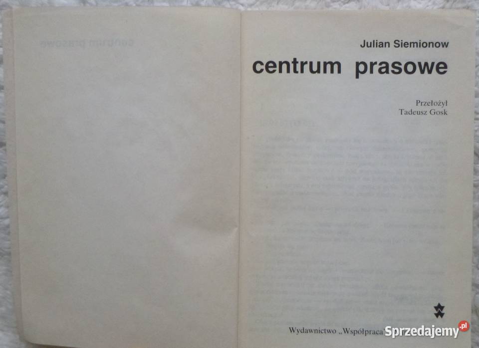 Centrum prasowe Julian Siemionow