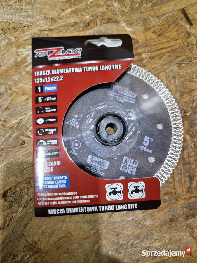 Tarcza DIAMENTOWA 125 do FAZOWANIA 45 stopni Głogowa