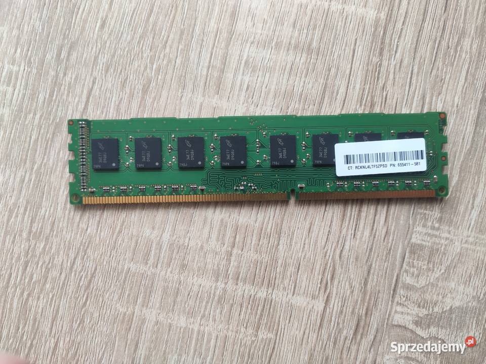 Pamięć RAM Micron MT16JTF1G64AZ1G6E1 DDR3 8GB PC12800 1600MHz kujawsko-pomorskie Tuchola