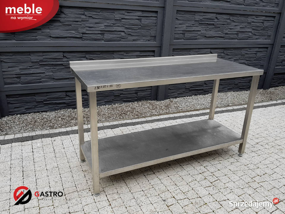 Stół gastronomiczny z półką stal nierdzewna wym wielkopolskie Ostrów Wielkopolski