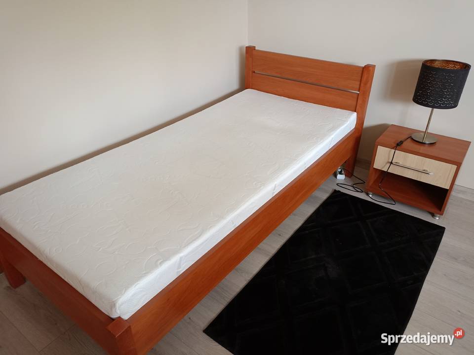 Łóżko 90x200 z materacem i szafka nocna Września