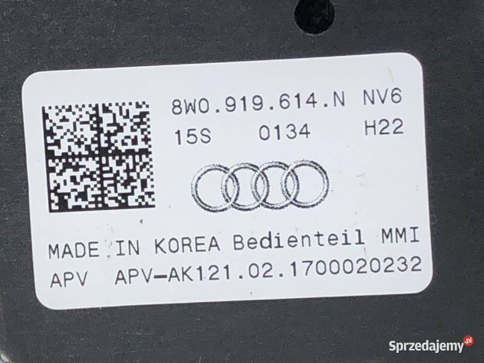 PANEL STEROWANIA RADIA AUDI A4 B9 8W1919616 sprzedam