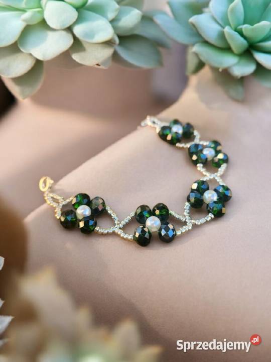 Elegancka ręcznie robiona bransoletka z