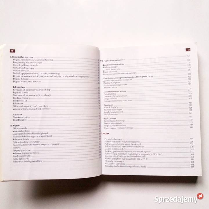Tablice matematyczne fizyczne chemiczne matematyka Łódź