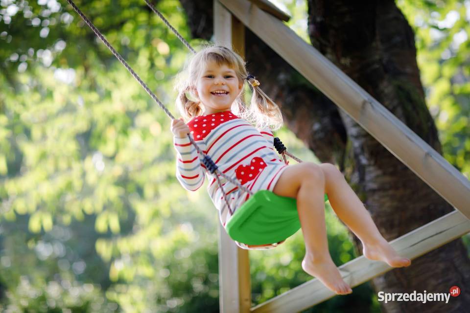 Wisząca ogrodowa huśtawka dzieci ławeczka deska sprzedam