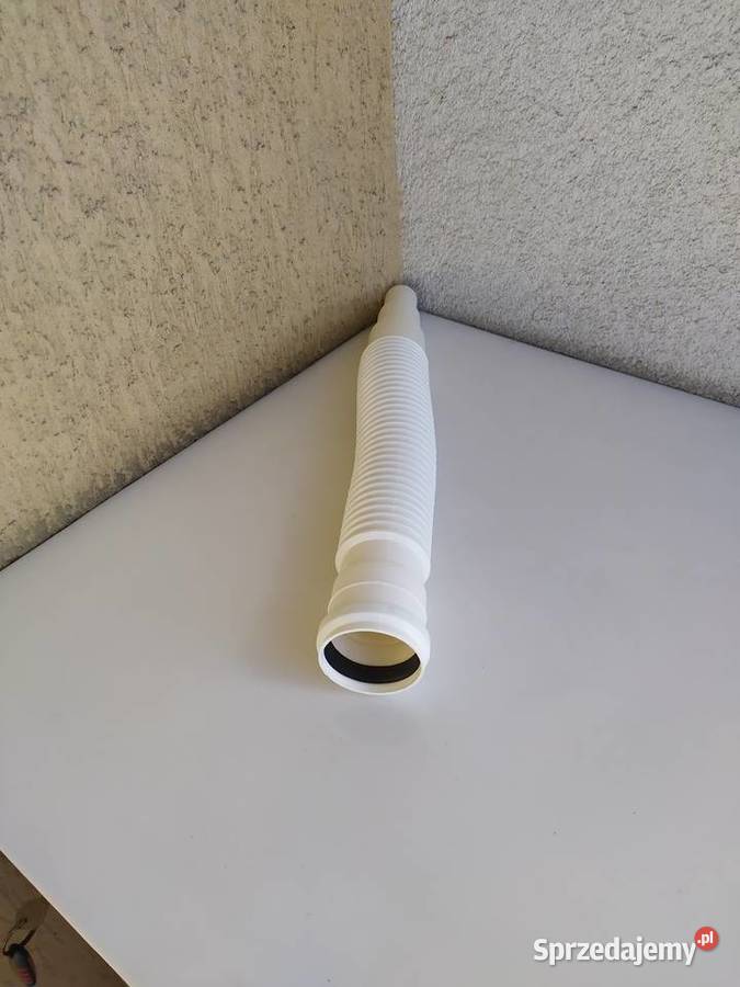 Rura karbowana biała Olecko