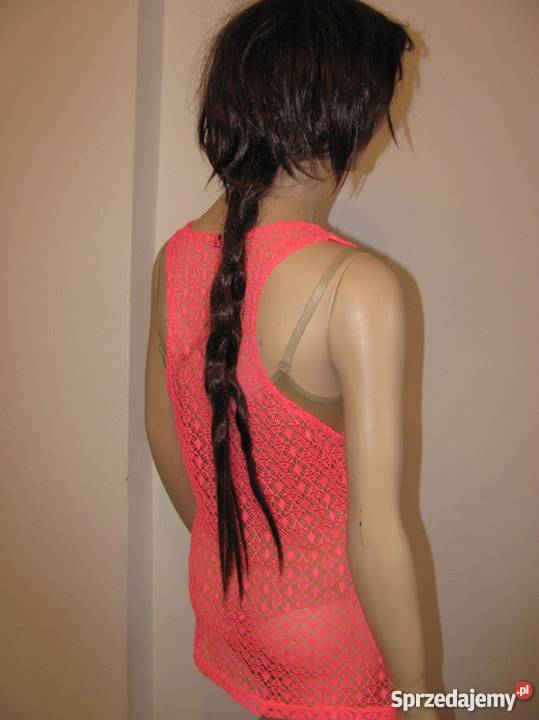 Top koszulka koronkowa różowa szydełkowa idealna Rozmiar 38(M) Zamość