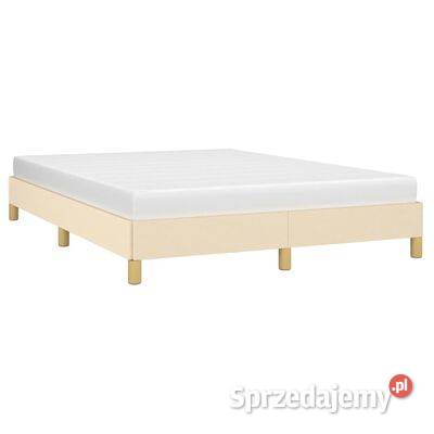 Rama łóżka bez materaca kremowa 160x200 obita Ramy i stelaże Dom i Ogród mazowieckie