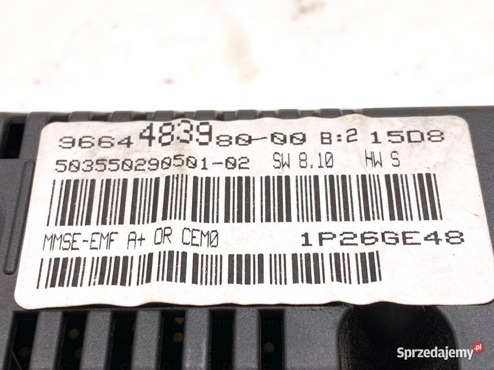 WYŚWIETLACZ PEUGEOT 207 9664483980 0615 EKRAN podkarpackie