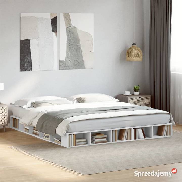 vidaXL Rama łóżka biała 180x200 SKU3280454 mazowieckie Warszawa sprzedam