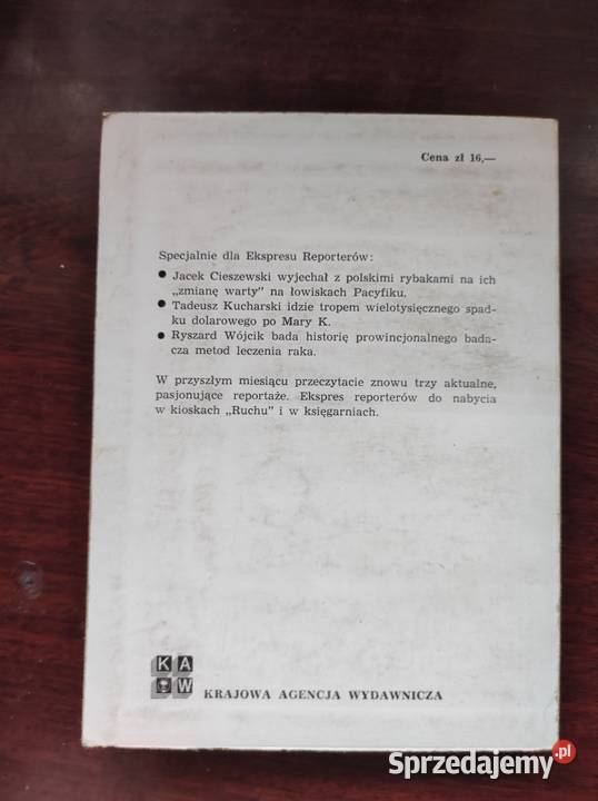 Ekspres Reporterów wydana w 1977 Niedoba Karaś miękka Pozostałe Kielce