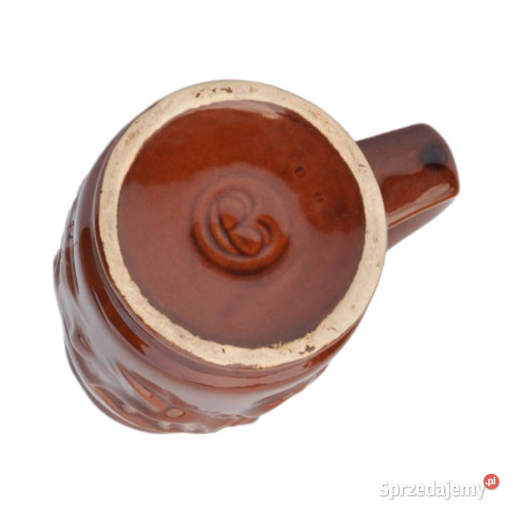 Ceramiczny brązowy kufel SPiLA Bolesławiec Kubki