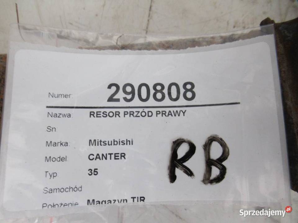 RESOR PRZÓD PRAWY MITSUBISHI Canter Hatchback osobowe