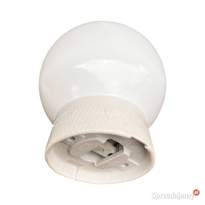 Kinkiet industrialny biały szklany FOTON Polska Warszawa