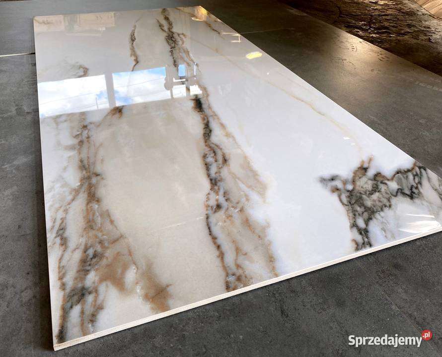 Gres polerowany CALACATTA GOLD 120x60 wysoki