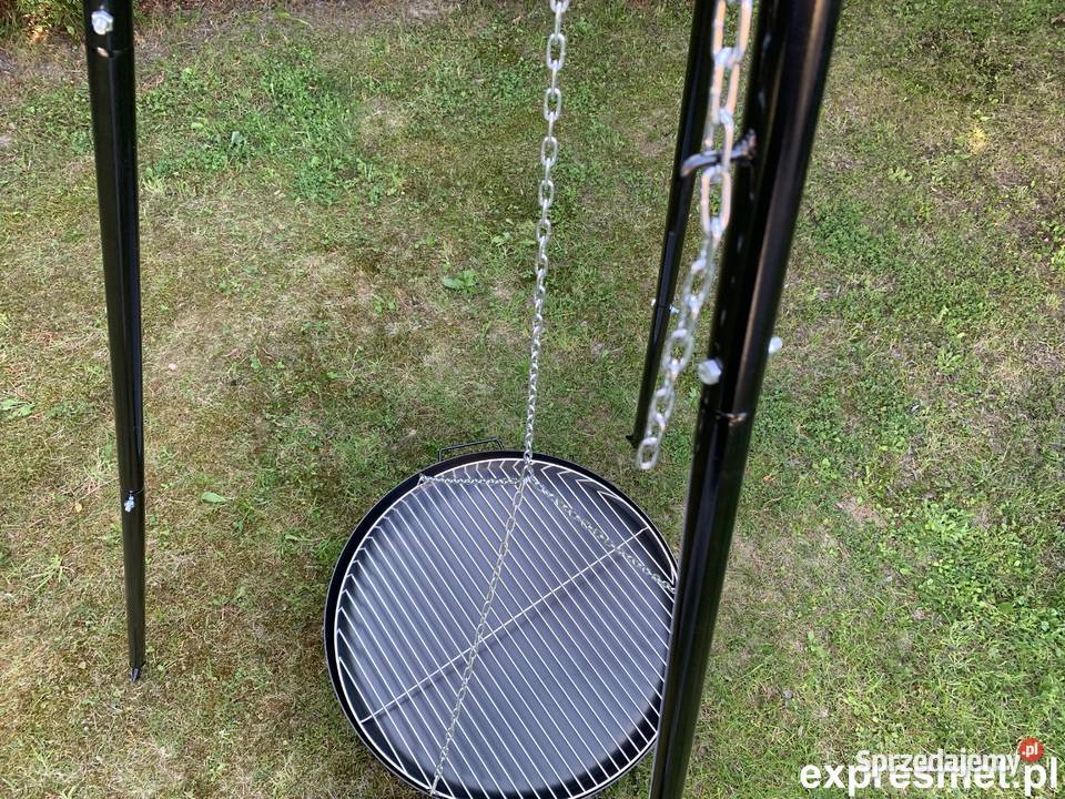 Grill ogrodowy wiszący Trójnóg KUTY DUŻY RUSZT małopolskie Kraków