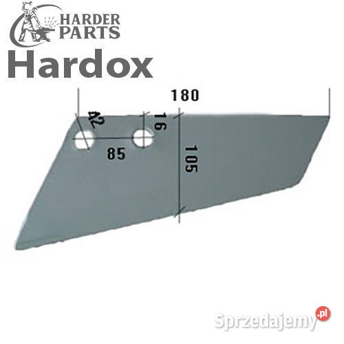 Lemieszyk HARDOX 92537/L agregat ścierniskowy VOGEL