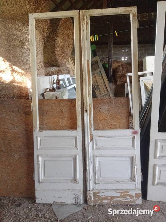 Drzwi balkonowe kamienicy dwuskrzydłowe Czernikówko