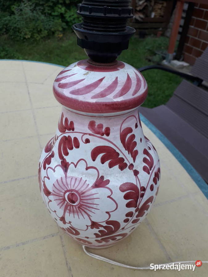 Lampa ceramiczna ręcznie malowana Warszawa