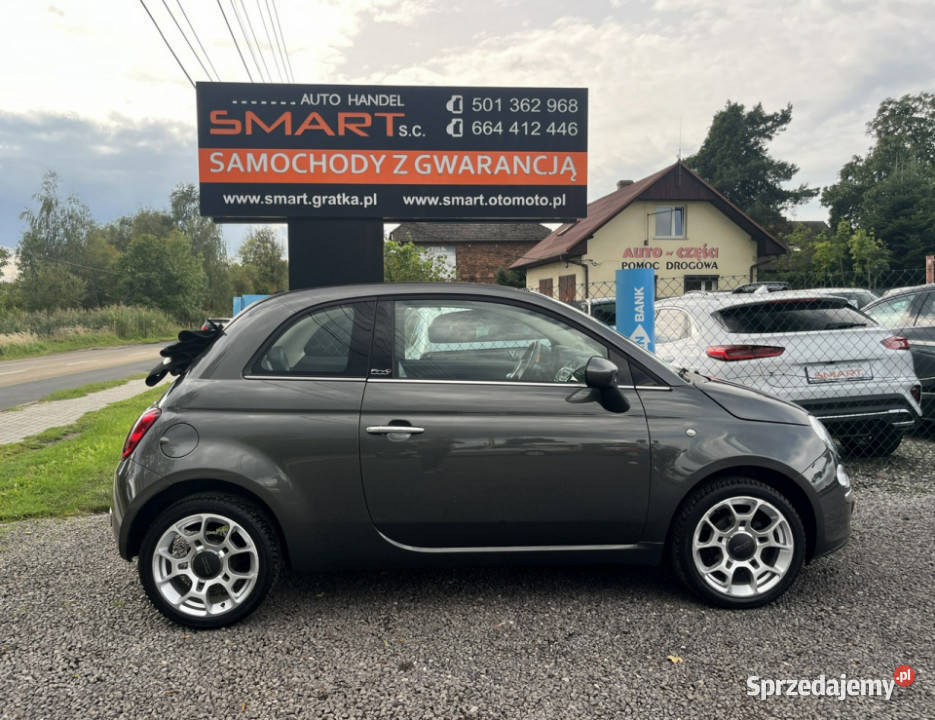 Fiat 500 CABRIOLET 12 Benzyna Klima Bezwypadek I gniazdo SD Rydułtowy