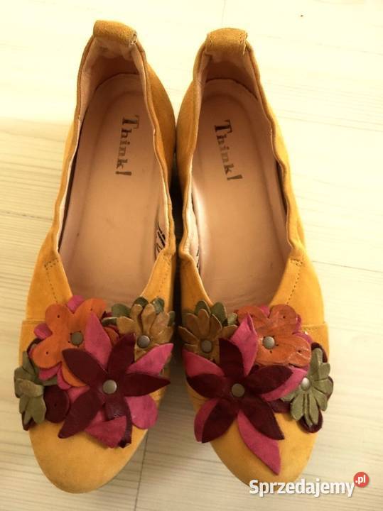 Buty Skórzane Skóra Naturalna Czółenka Baleriny Łomża