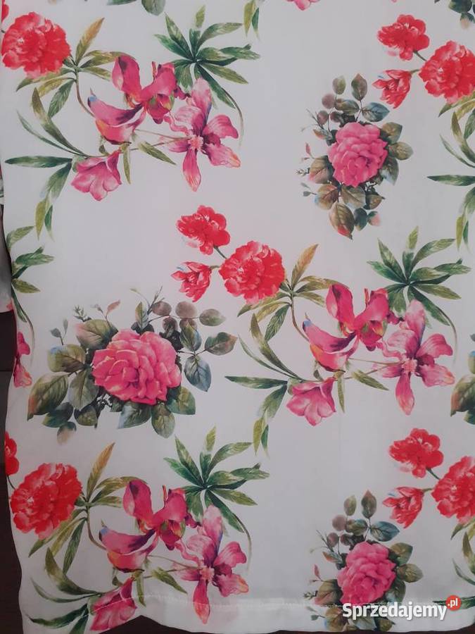 efektowna bluzka w róże M S Kwiatki pomorskie Gdańsk