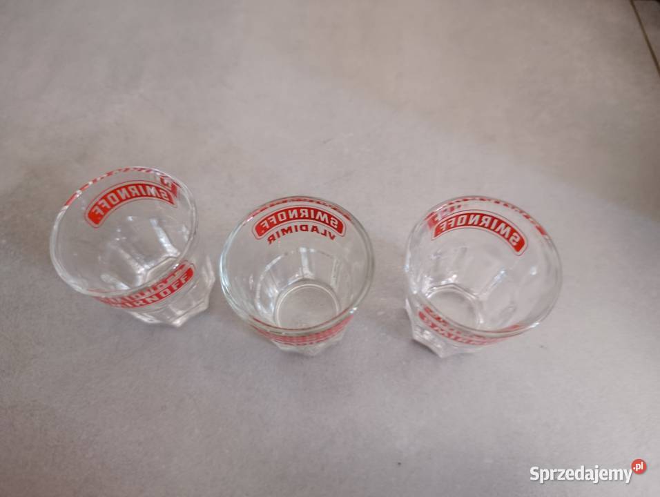 kieliszki shot Smirnoff 3 sztuki wielkopolskie Poznań