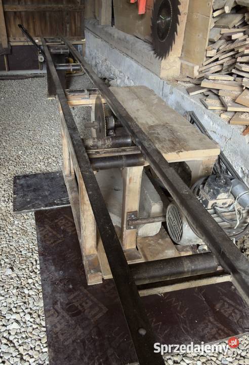 Piła Cyrkula Obrzynarka do desek 55kw Wózek 8m Bukowina Tatrzańska
