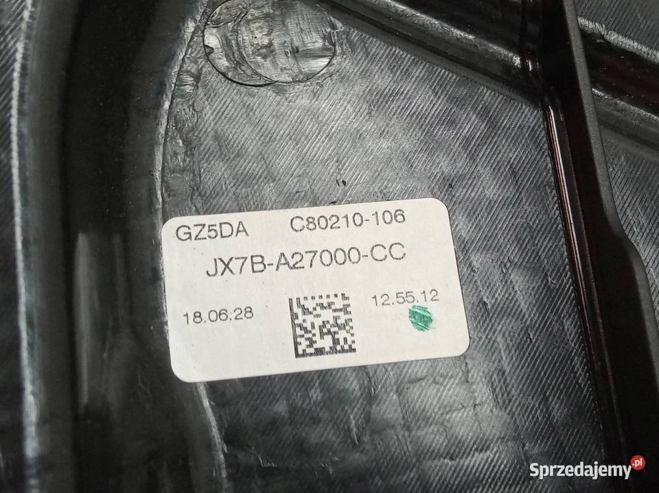 MECHANIZM SZYBY PRAWY TYŁ 5D HB JX7BA27000CC Rok produkcji 2018 Mechanizmy opuszczania szyb