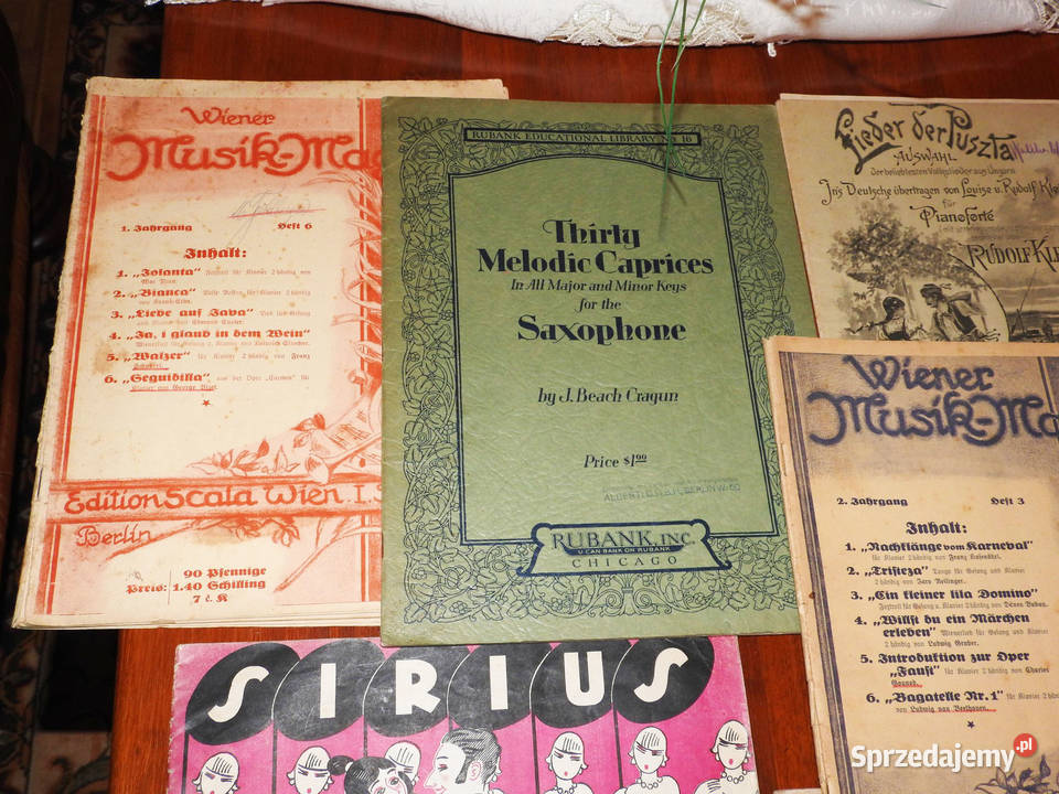 Kolekcja magazynów muzycznych nut z XIX XX wieku Antykwariat podkarpackie Przemyśl