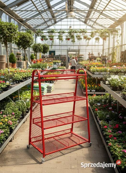 Stojak ekspozycyjny mobilny centrum ogrodnicze Przemyśl