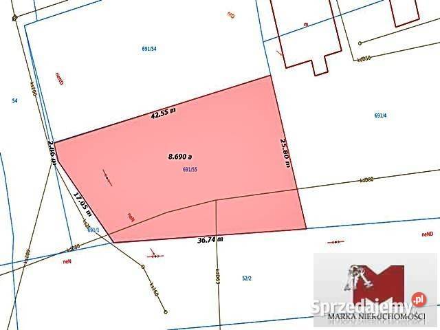 sprzedaży działki Urbanowice 860m2 sprzedam