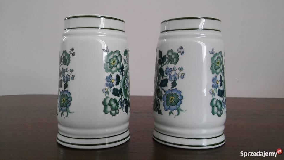 Porcelanowe kufle LIPPELSDORF 1877 GDR sygnowane mazowieckie Tarczyn