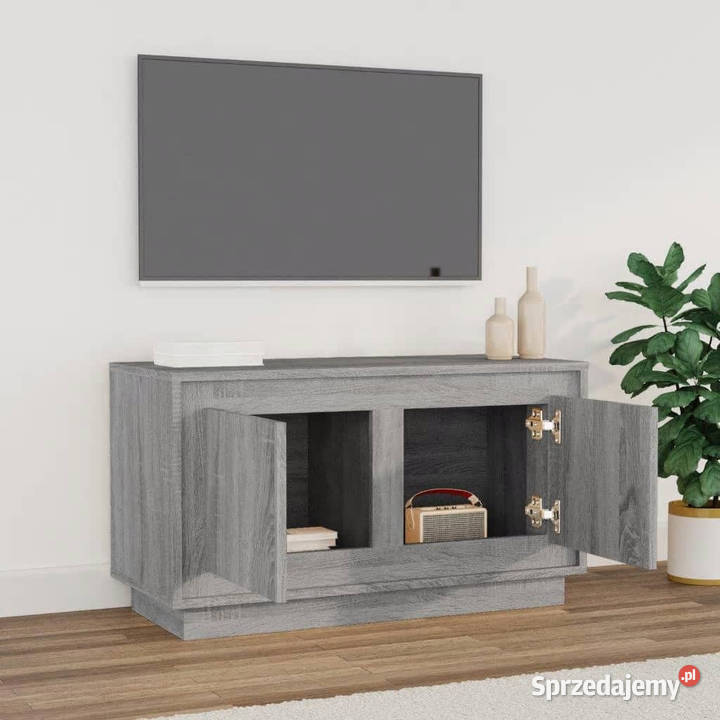 Szafka pod telewizor szary dąb sonoma 80x35x45 mazowieckie Warszawa