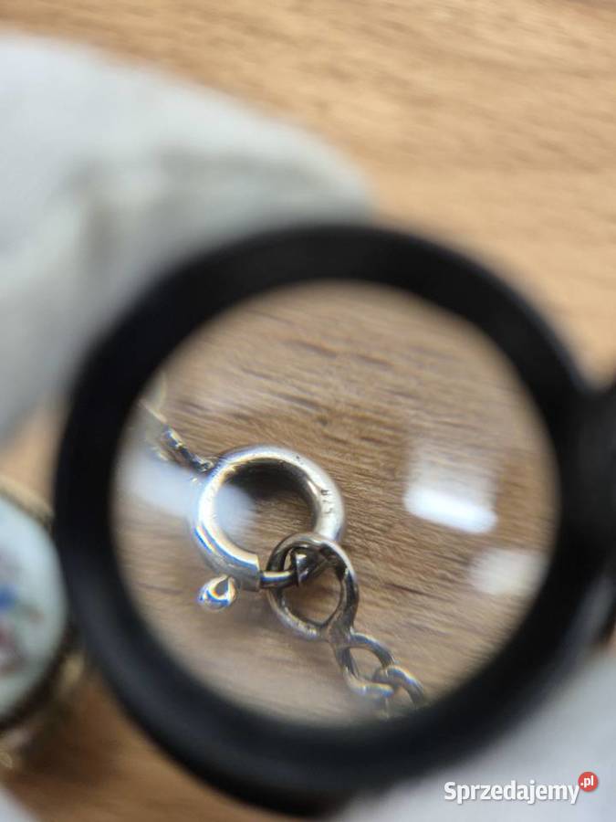 Piękny zegarek wisiorek Czajka Chaika 17 kamieni Chorzów