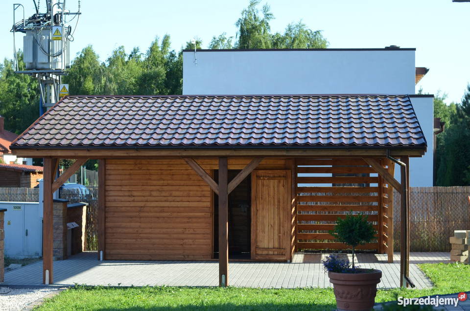 Wiata garażowa domek Konin