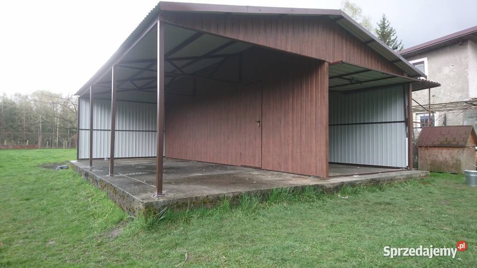 Garaż Blaszany Drewnopodobny z zadaszeniem 30m2 Sprzedaż Pułtusk sprzedam