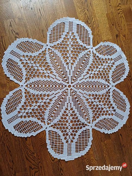 Serweta szydełkowa okrągła rękozieło sprzedam