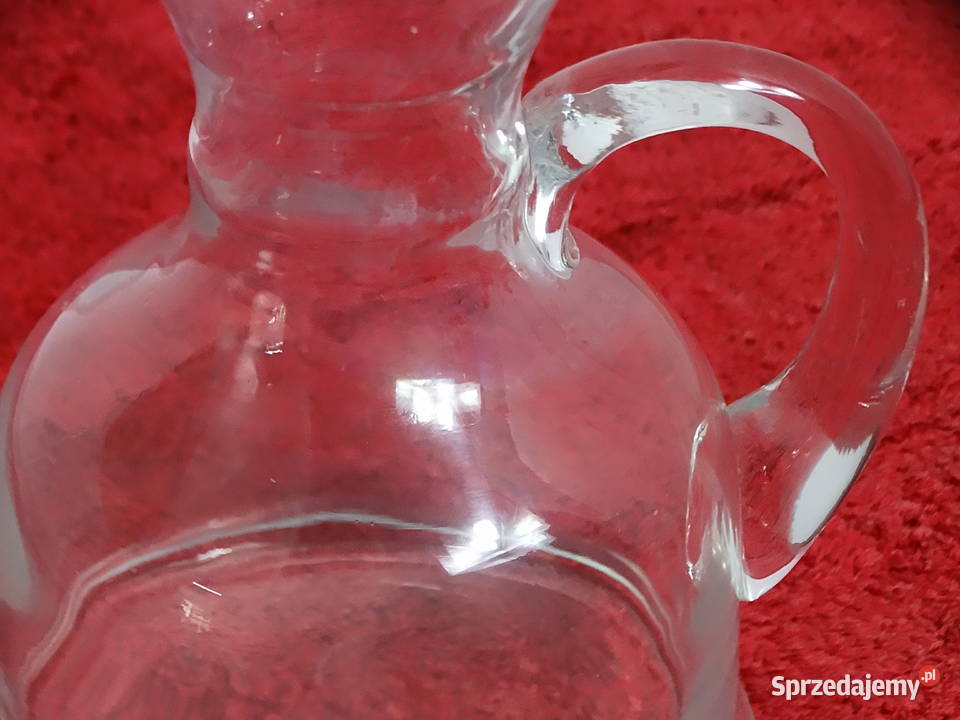 Szklany dzbanek karafka z uchem Styl Vintage 11L