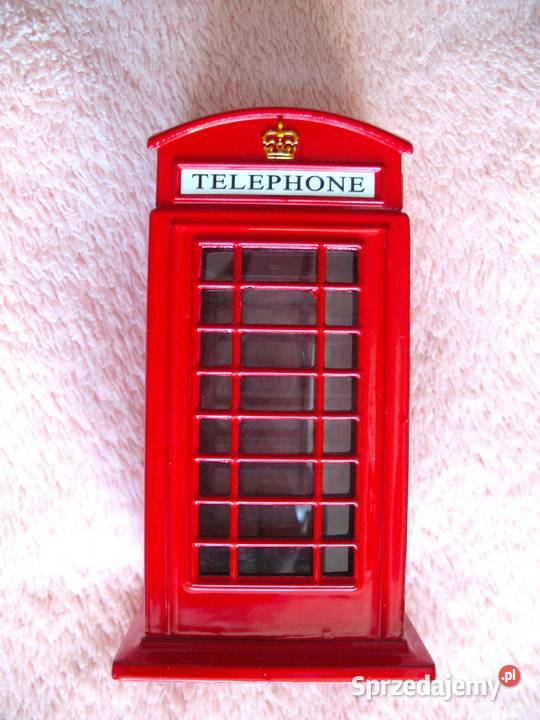 Skarbonka telefon londyński budka telefoniczna Siedlce