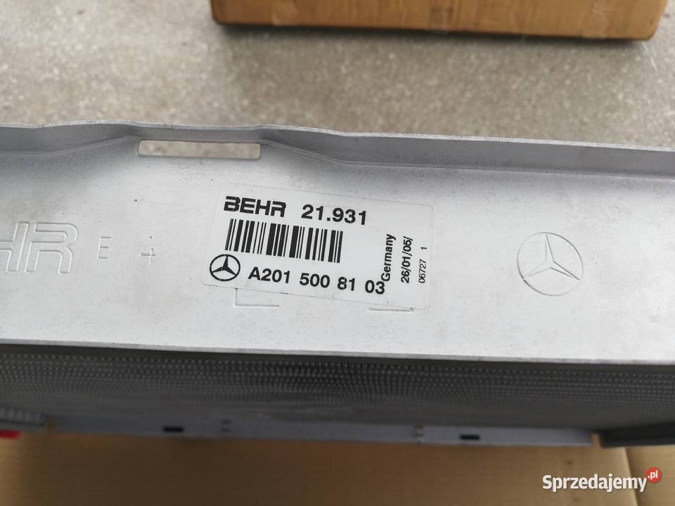 Mercedes 190 201 2516V Chłodnica 2015008103 osobowe Gdańsk