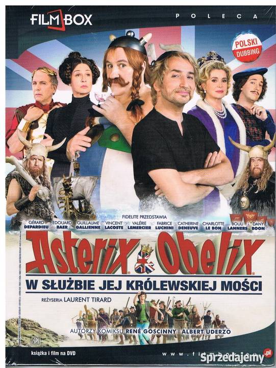 Asterix i Obelix 4 filmy 5 płyt DVD Kultura i Rozrywka Łódź