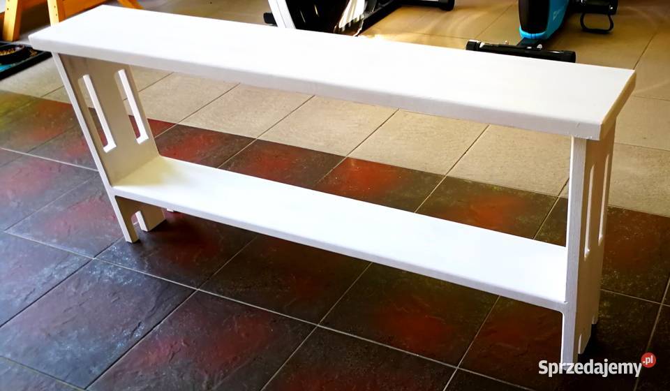 Ławka drewniana kwietnik półka regał drewniany