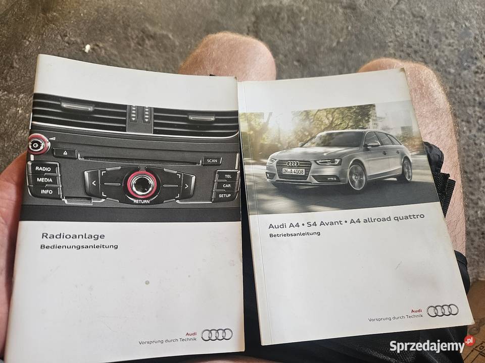 Książka serwisowa audi a4s4