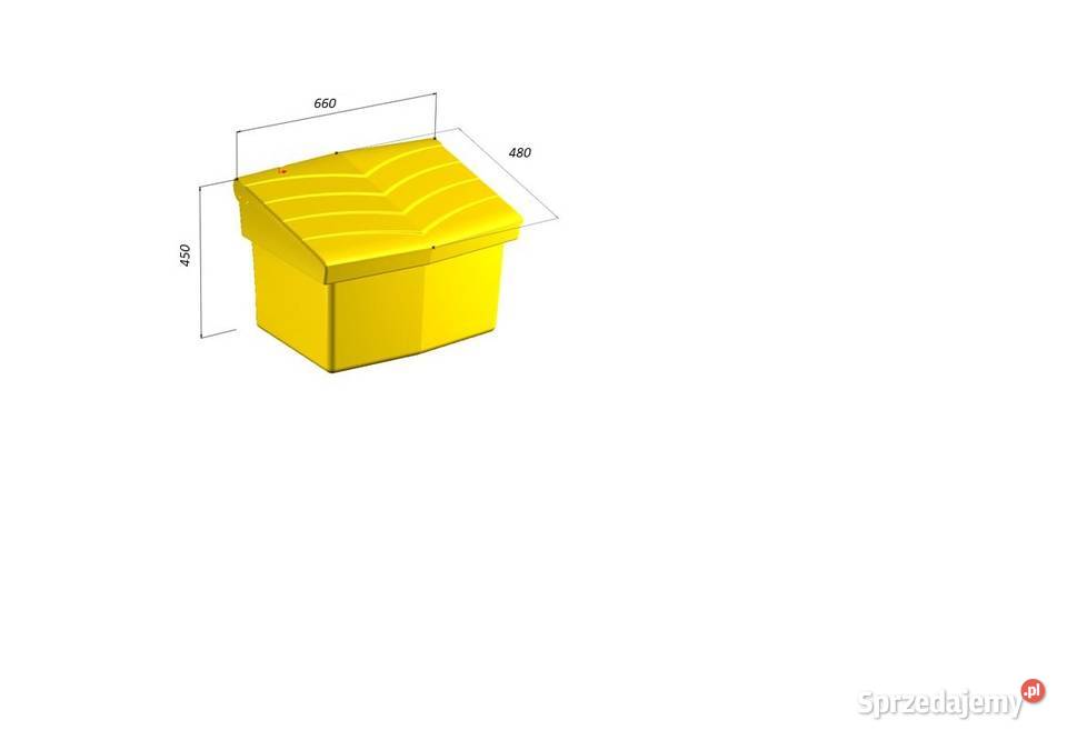 Pojemnik na sól piasek żwir i sorbent PE 90 l Bochnia