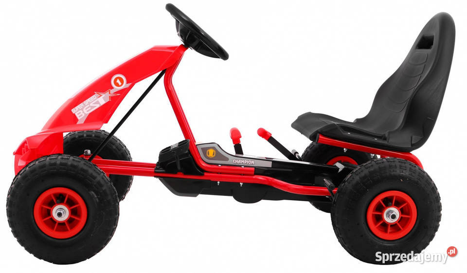 Gokart Champion czerwony pompowane koła 26 napęd Warszawa