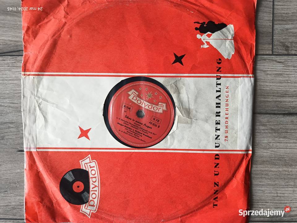 Płyta szelakowa 25 Polydor z muzyką filmową wielkopolskie